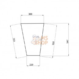 D4011; KRAMP; Pare-brise avant inf.; pièce detachée