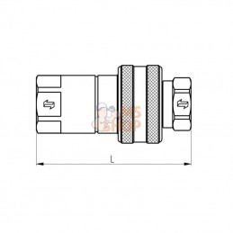 HNV1GASF5; FASTER; Racc rapide femelle 1" - 1 BSP; pièce detachée
