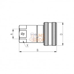 HNV1GASF5; FASTER; Racc rapide femelle 1" - 1 BSP; pièce detachée