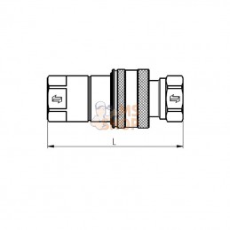 NV112GASF; FASTER; Coupleur femelle 1"1/2 BSP; pièce detachée