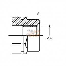 PV12NPTF; FASTER; Coupleur femelle PV 1/2 NPT; pièce detachée