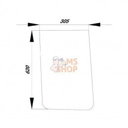 D8092; KRAMP; Pare-brise avant inf.; pièce detachée