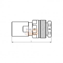 VVS114GASF; FASTER; Coupleur femelle VVS 1"1/4 BSP; pièce detachée