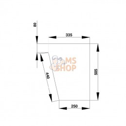 D520485; KRAMP; Pare-brise avant inf.; pièce detachée