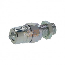 CNV1652615M; FASTER; Raccord rapide 1"-M26x1.5 18L mâle CNV bulkhead; pièce detachée