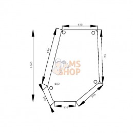 D6919; KRAMP; Pare-brise avant inf.; pièce detachée