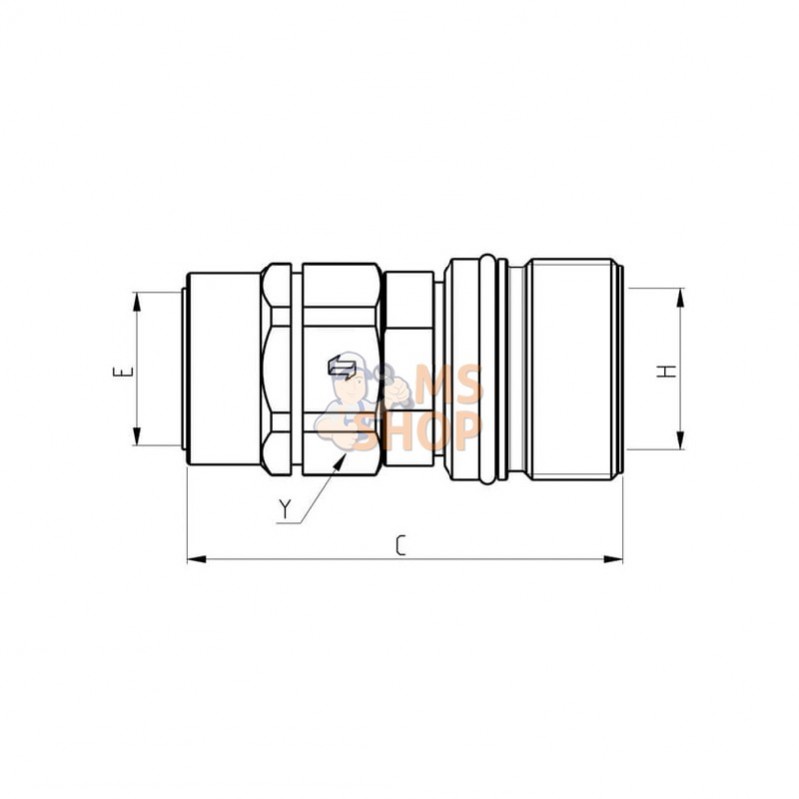 CVV242522FV; FASTER; Raccord rapide; pièce detachée CVV242522FV; FASTER; Raccord rapide; pièce detachée