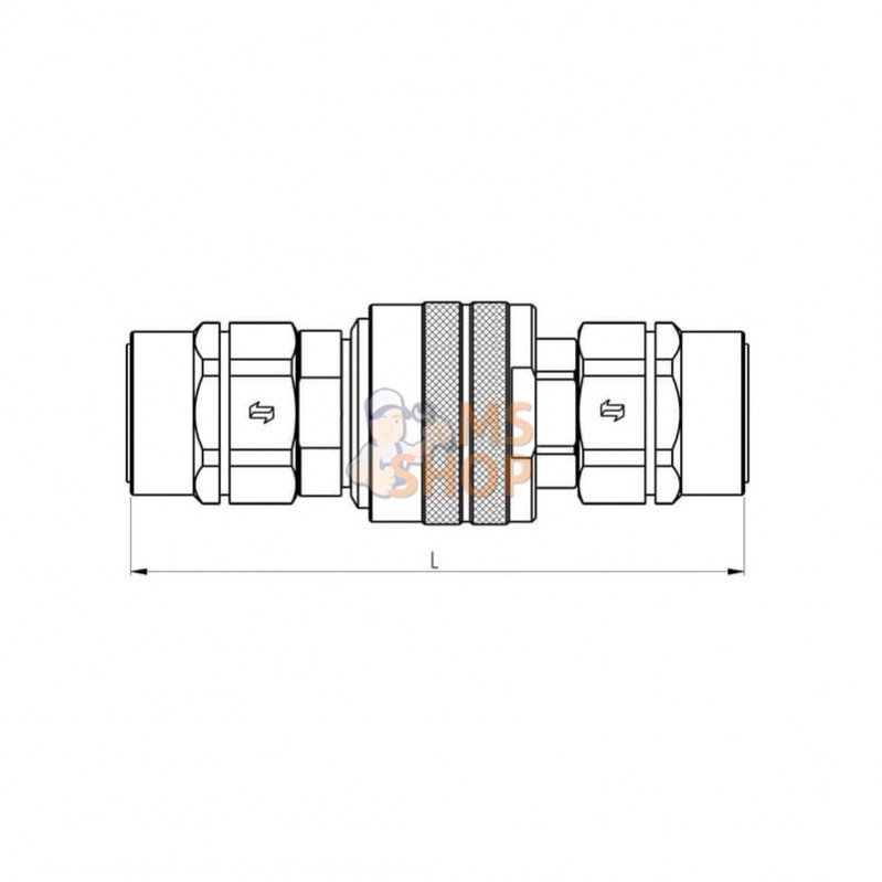 CVV1251815FV; FASTER; Raccord rapide; pièce detachée CVV1251815FV; FASTER; Raccord rapide; pièce detachée