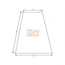 D7512; KRAMP; Pare-brise avant inf.; pièce detachée