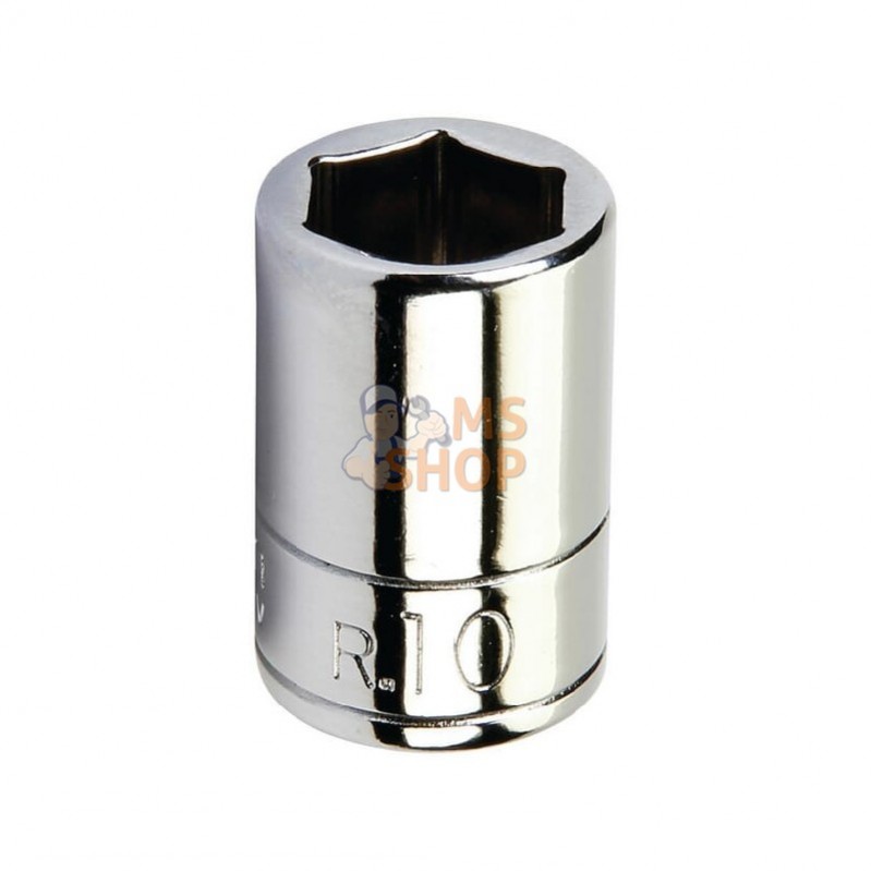 R10P; FACOM; Embout clé douille 6p. 1/4"-10mm; pièce detachée R10P; FACOM; Embout clé douille 6p. 1/4"-10mm; pièce detachée