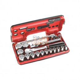 SLDBOX112PB; FACOM; Jeu de douilles 12 pans, 1/2", métrique; pièce detachée