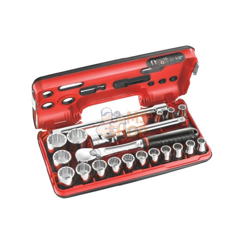 SLDBOX112PB; FACOM; Jeu de douilles 12 pans, 1/2", métrique; pièce detachée SLDBOX112PB; FACOM; Jeu de douilles 12 pans, 1/2", métrique; pièce detachée