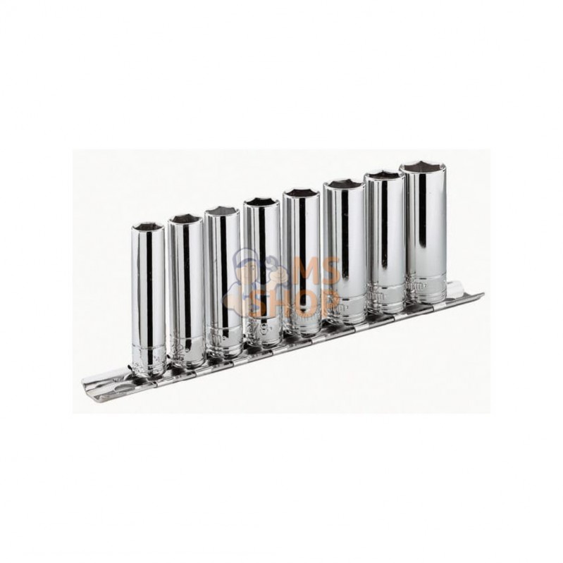 RL40E; FACOM; Jeu de 8 douilles 6 pans l.mm; pièce detachée RL40E; FACOM; Jeu de 8 douilles 6 pans l.mm; pièce detachée