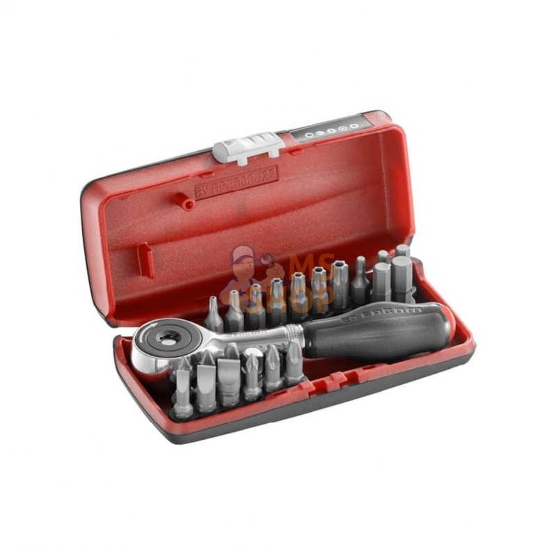 RPE360J22PB; FACOM; Jeu de cliquets 22 pièces; pièce detachée RPE360J22PB; FACOM; Jeu de cliquets 22 pièces; pièce detachée