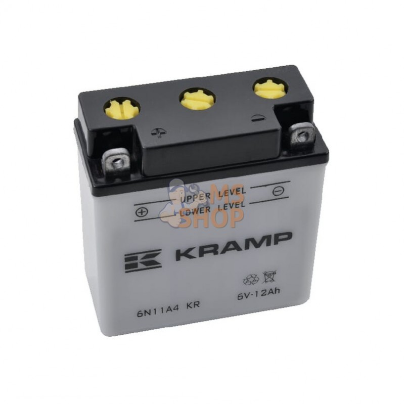 6N11A4KR; KRAMP; Batterie 6V 12Ah 48A avec pack d'acide Kramp; pièce detachée 6N11A4KR; KRAMP; Batterie 6V 12Ah 48A avec pack d'acide Kramp; pièce detachée