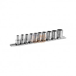 RB40AU; FACOM; Jeu de 10 douilles 1/4 en rack; pièce detachée