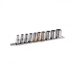 RB40AU; FACOM; Jeu de 10 douilles 1/4 en rack; pièce detachée