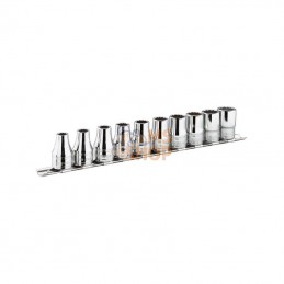 S41E; FACOM; Jeu de 7 douilles 1/2mm rack; pièce detachée
