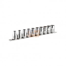 S41E; FACOM; Jeu de 7 douilles 1/2mm rack; pièce detachée