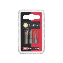 EP1J3; FACOM; Lot de 3 embouts 25mm ph; pièce detachée