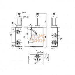 FPRPUD05004; FLUIDPRESS; Soupape de réduction 3/8; pièce detachée