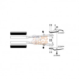 ES604644; FELCO; Lame sup. no. 20/21/23; pièce detachée