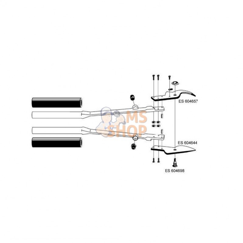 ES604644; FELCO; Lame sup. no. 20/21/23; pièce detachée