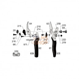 ES8806; FELCO; Sécateur Felco n° 6; pièce detachée