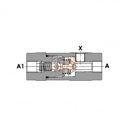 VUPSL03001; FLUIDPRESS; Clapet anti retour pilote 1/4"; pièce detachée