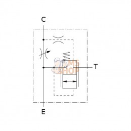 FPRFU34SG; FLUIDPRESS; Contrôleur de débit en acier 3 voies FPRFU 3/4 S G; pièce detachée