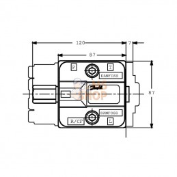 OLSA80; DANFOSS; Valve prioritaire 152B0016 Int.; pièce detachée