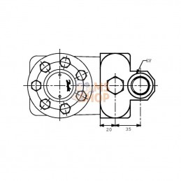 OLSA80; DANFOSS; Valve prioritaire 152B0016 Int.; pièce detachée