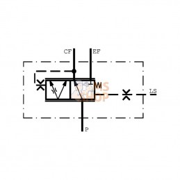 OLS80A; DANFOSS; Valve prioritaire 152B0265 Ext.; pièce detachée