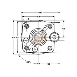 OSPB80ON1500040; DANFOSS; Orbitrol; pièce detachée