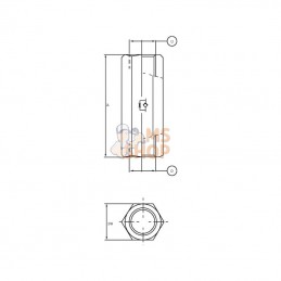 LTCV05002; FLUIDPRESS; Clapet anti-retour LTCV 05 S 06 0.5; pièce detachée