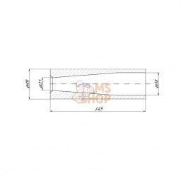FT1003; KRAMP; Douille conique pour dent Ø38; pièce detachée