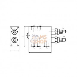 FPMSEPDP383510; FLUIDPRESS; Vanne de déchargement FPMSE PD P 3/8 35 10; pièce detachée