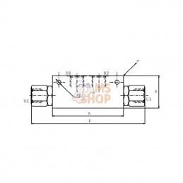 FPD385G; FLUIDPRESS; Clapet anti-retour pilote FPD 3/8 5 G; pièce detachée