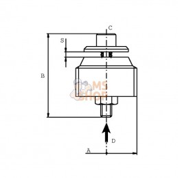 HBV03001; FLUIDPRESS; Valve de sécurité 1/4" 10L/MIN; pièce detachée