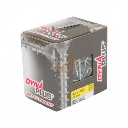 USPKTX404530VZ; DYNAPLUS; Vis 4x45mm TX20 fraisée, acier carbone DYNAPLUS; pièce detachée