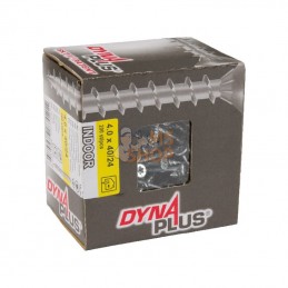 USPKTX44024VZ; DYNAPLUS; Vis 4x40mm TX20 fraisée, acier carbone DYNAPLUS; pièce detachée
