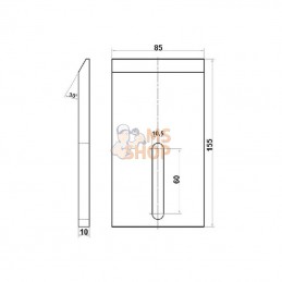 RLP289KR; KRAMP; Grattoir plastique Kramp; pièce detachée