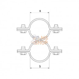 803015114114FA; FARMA; Collier serr. transv 1¼" x 1¼"; pièce detachée