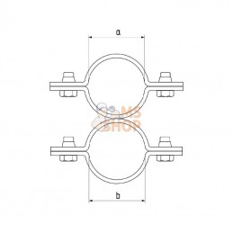 803015114114FA; FARMA; Collier serr. transv 1¼" x 1¼"; pièce detachée