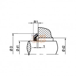 AS10512555RCP001; KRAMP; Alphaseal RC 105x125x5,5; pièce detachée