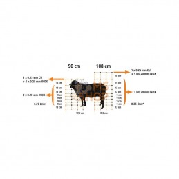 704013FA; FARMA; Filet à moutons 90 cm, 50 m; pièce detachée