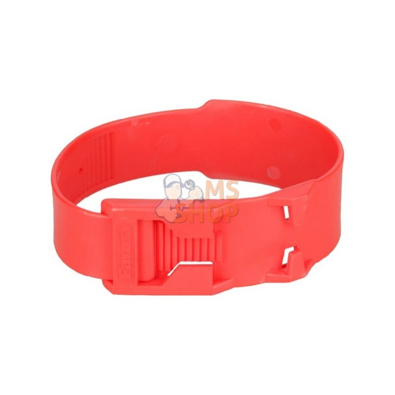 308011FA; FARMA; Bracelet plastique rouge, 37 cm; pièce detachée