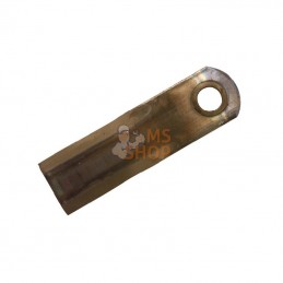 0007558740KR; KRAMP; Jeu de 10 couteaux d20 50x175mm&nbsp;ép4 Bagué&nbsp;Lisse 2faces p/CLAAS; pièce detachée