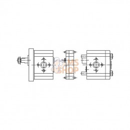 PLP1063DII; CASAPPA; 2eme pompe hydraulique; pièce detachée