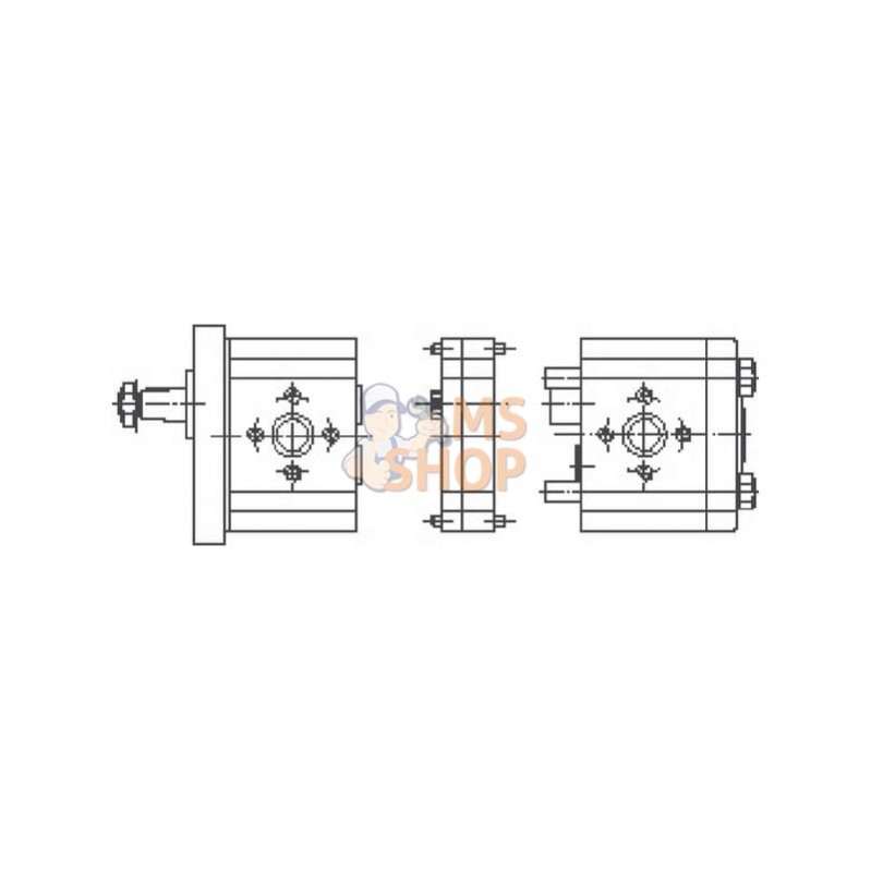 PLP1063DII; CASAPPA; 2eme pompe hydraulique; pièce detachée